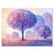 Designart - Colourful Trees Impression II - Traditional Canvas Wall Art Print